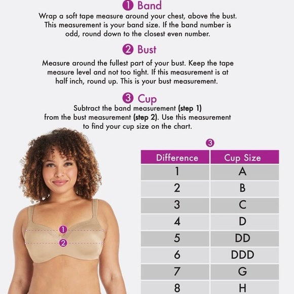 😍 NWT Playtex Secrets Beautiful Lift Embroidered Underwire Bra 42DD (42E) 😍 - Picture 5 of 12